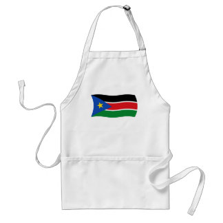 Delantal de la bandera de Sudán del Sur