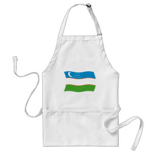 Delantal de la bandera de Uzbekistán