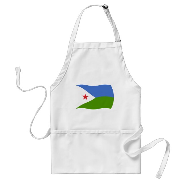 Delantal de la bandera de Yibuti (Frente)
