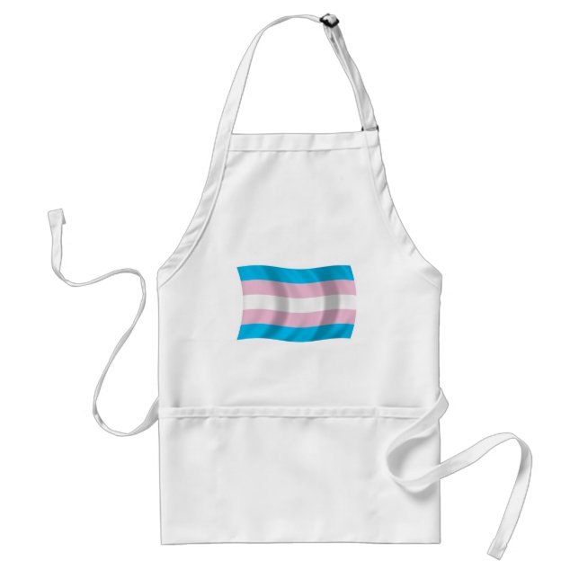Delantal de la Bandera del Orgullo Transgénero (Frente)