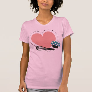 delantal de la camiseta de la magdalena del