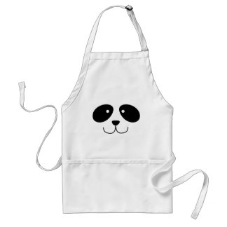 Delantal de la cara de la panda