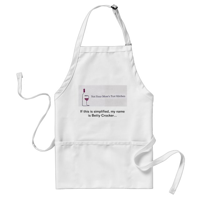 Delantal de la cocina de la prueba de no su mamá (Frente)