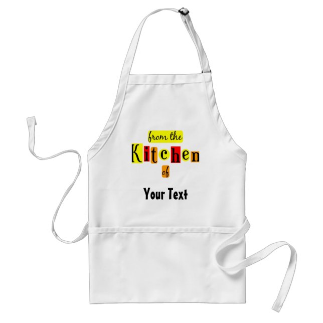 Delantal De la cocina del retro Personalizado Apron (Frente)