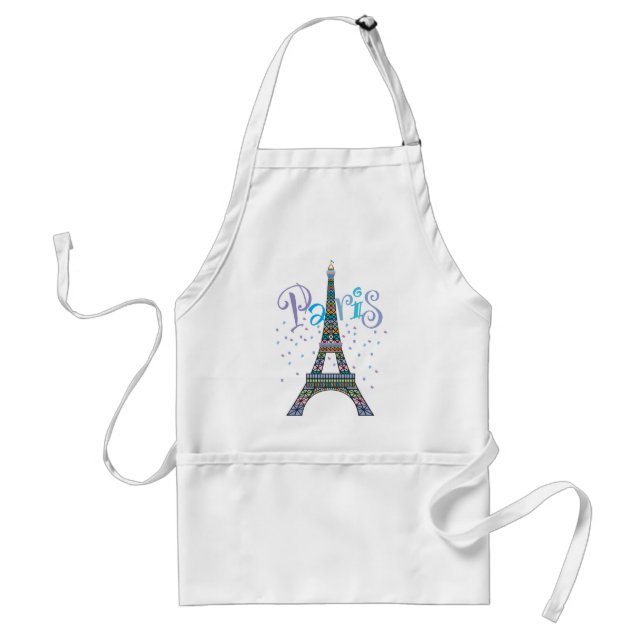 Delantal de la fantasía de la torre Eiffel (Frente)