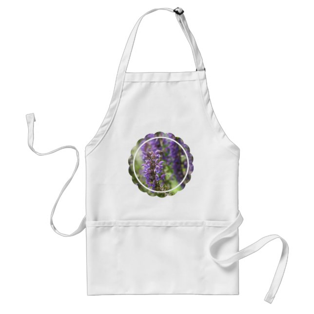 Delantal de la flor de la lavanda (Frente)