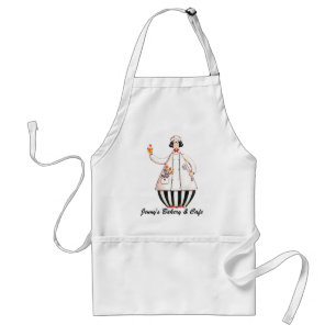 Delantal de la magdalena del chica del cocinero -