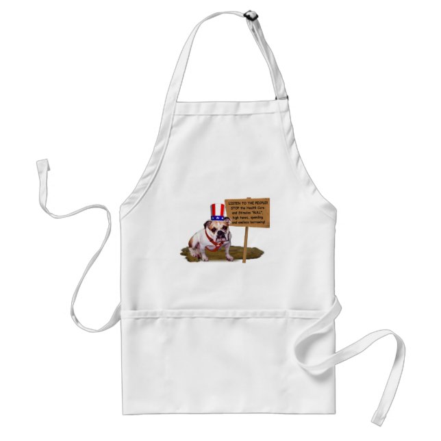 Delantal de la protesta de la fiesta del té del (Frente)