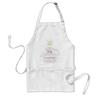 Delantal de la reina de la torta