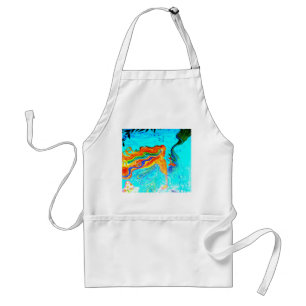 delantal de la sirena del pelo del arco iris