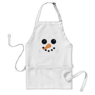 Delantal de la sonrisa del muñeco de nieve