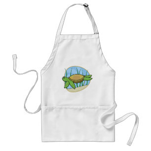 Delantal de la tortuga de mar de Kawaii