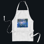 Delantal de los lirios de agua de Monet<br><div class="desc">Delantal de los lirios de agua de Monet. Pintura al óleo en lona a partir de 1916. Monet pintó su charca famosa del lirio de agua obsesivamente durante los años finales de su carrera, extrayendo la inspiración de la luz del sol y su efecto de desplazamiento sobre el agua y...</div>
