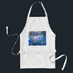Delantal de los lirios de agua de Monet<br><div class="desc">Delantal de los lirios de agua de Monet. Pintura al óleo en lona a partir de 1916. Monet pintó su charca famosa del lirio de agua obsesivamente durante los años finales de su carrera, extrayendo la inspiración de la luz del sol y su efecto de desplazamiento sobre el agua y...</div>