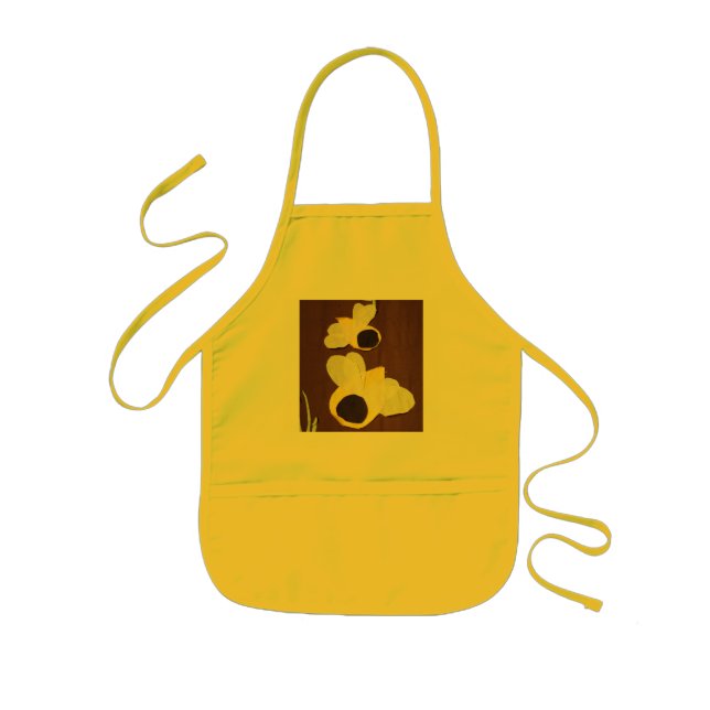 Delantal de los niños de las abejas ocupadas (Frente)