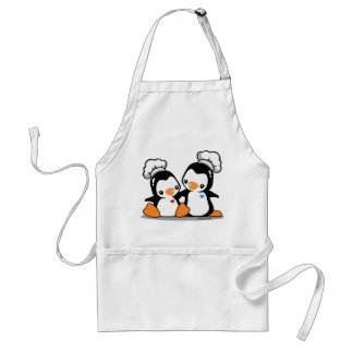 Delantal de los pingüinos del cocinero