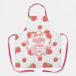 Delantal de Mamá de Fresa Personalizado