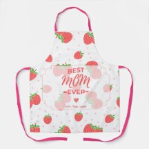 Delantal de Mamá Personalizado de Fresa