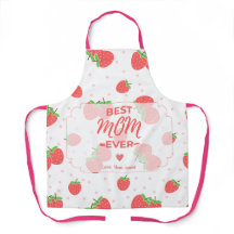 Delantal de Mamá Personalizado de Fresa