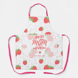 Delantal de Mamá Personalizado de Fresa