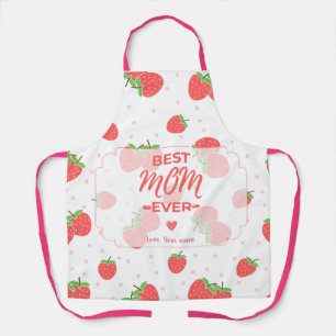 Delantal de Mamá Personalizado de Fresa