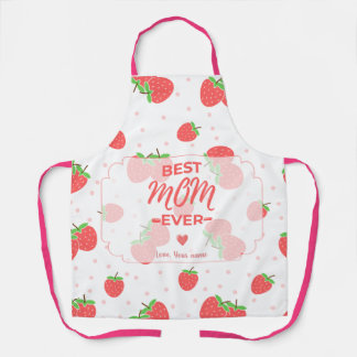 Delantal de Mamá Personalizado de Fresa