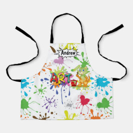 Delantal de manualidades personalizable para niños