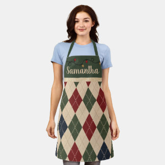 Delantal de Navidad Argyle