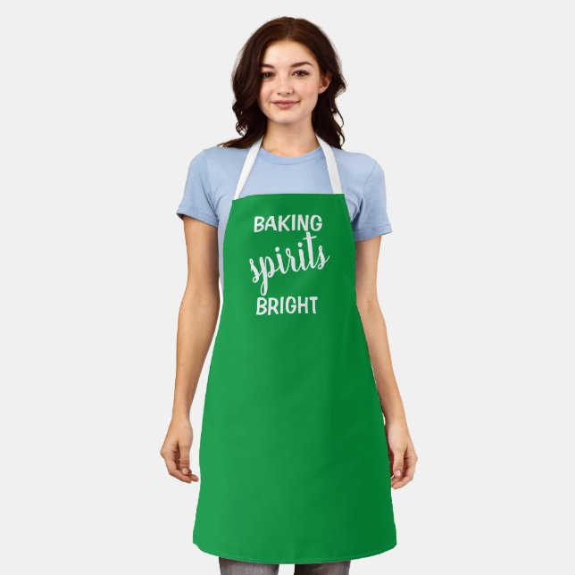Delantal de Navidad Baking Spirits Bright (Gastado)