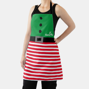 Delantal de Navidad de Duende Personalizado