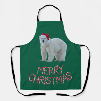Delantal de Navidad de Oso Polar