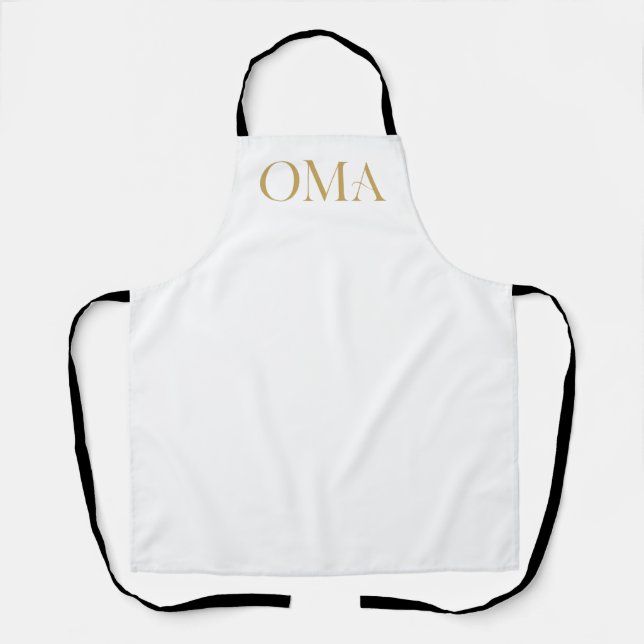 Delantal de Oma | Delantal de cocina personalizado (Anverso)