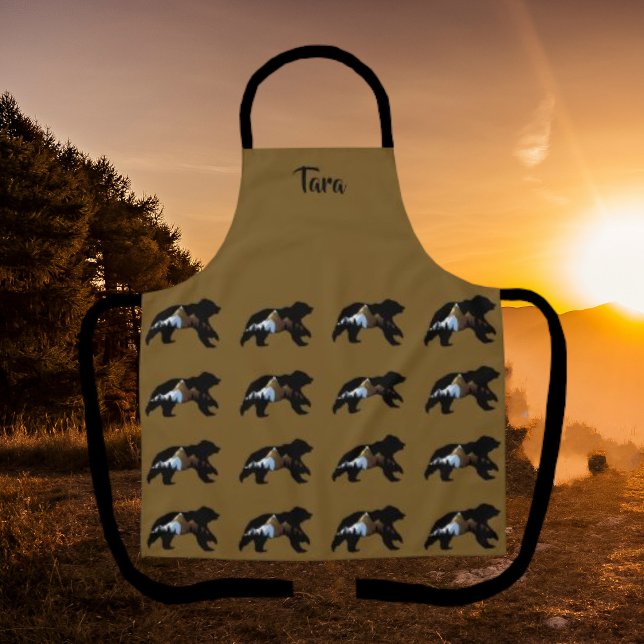 Delantal de "Osos con Montañas" de Bear Lover (Subido por el creador)