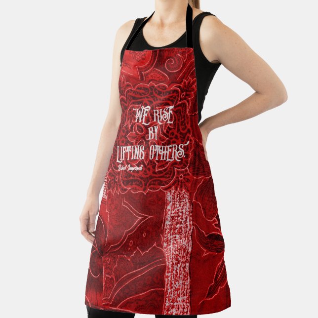 Delantal de Parche Red Apron con las palabras "We  (in situ)