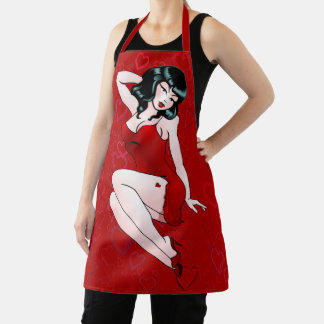 Delantal de Pinup Girl Años 50 Delantales de Pinup