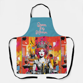 Delantal de Pop Art "Reina de la Cocina"