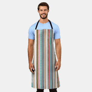 Delantal de rayas pastel para hombre