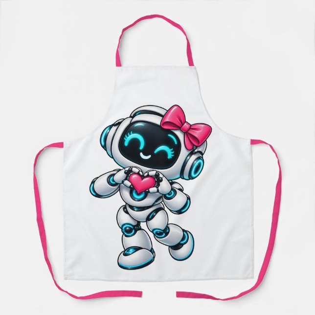 Delantal de Robot de IA (Anverso)