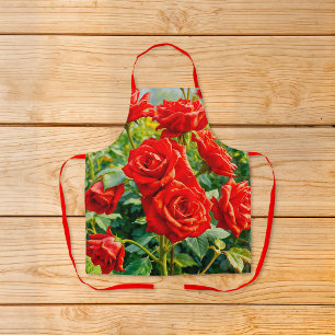 Delantal de Rosas Rojas