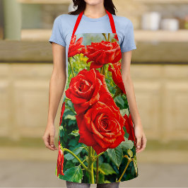 Delantal de Rosas Rojas