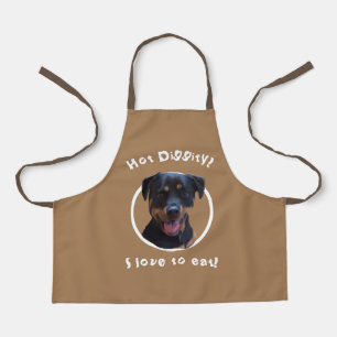 Delantal de Rottweiler feliz que ama a la familia