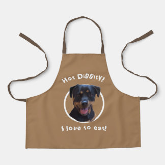 Delantal de Rottweiler feliz que ama a la familia