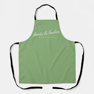 Delantal de salvia con logotipo de Santa Fe Foodie
