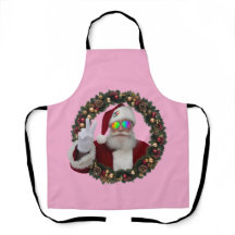 Delantal de Santa de Navidad en Paz