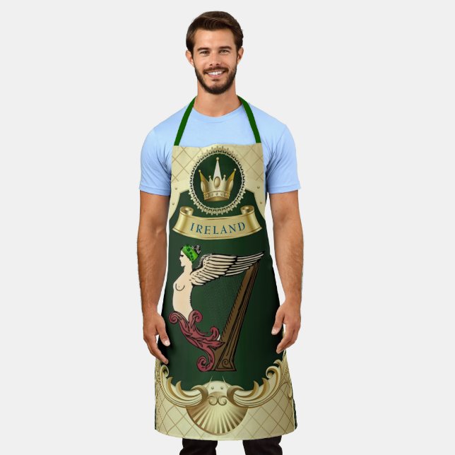 Delantal de servicio de arpa celta irlandesa clási (Gastado)