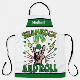 Delantal de Shamrock Roll - Nombre Personalizado R