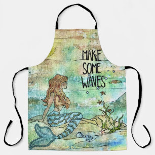 Delantal de Sirena Hermosa Haz Olas