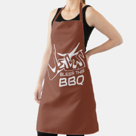 Delantal de terracota para barbacoa Jesús bendiga