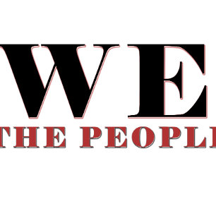 Delantal de tipografía We The People Patriótico