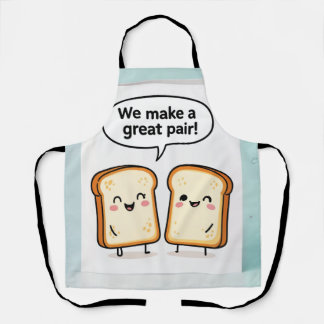 Delantal de Toast Cute We Make a Great Pair